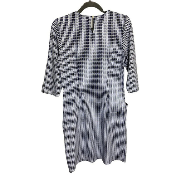 J.McLaughlin Catalyst Stretch Knit Crew Neck 3/4 Sleeve Sheath Catalina Cloth Dr - Picture 2 of 9